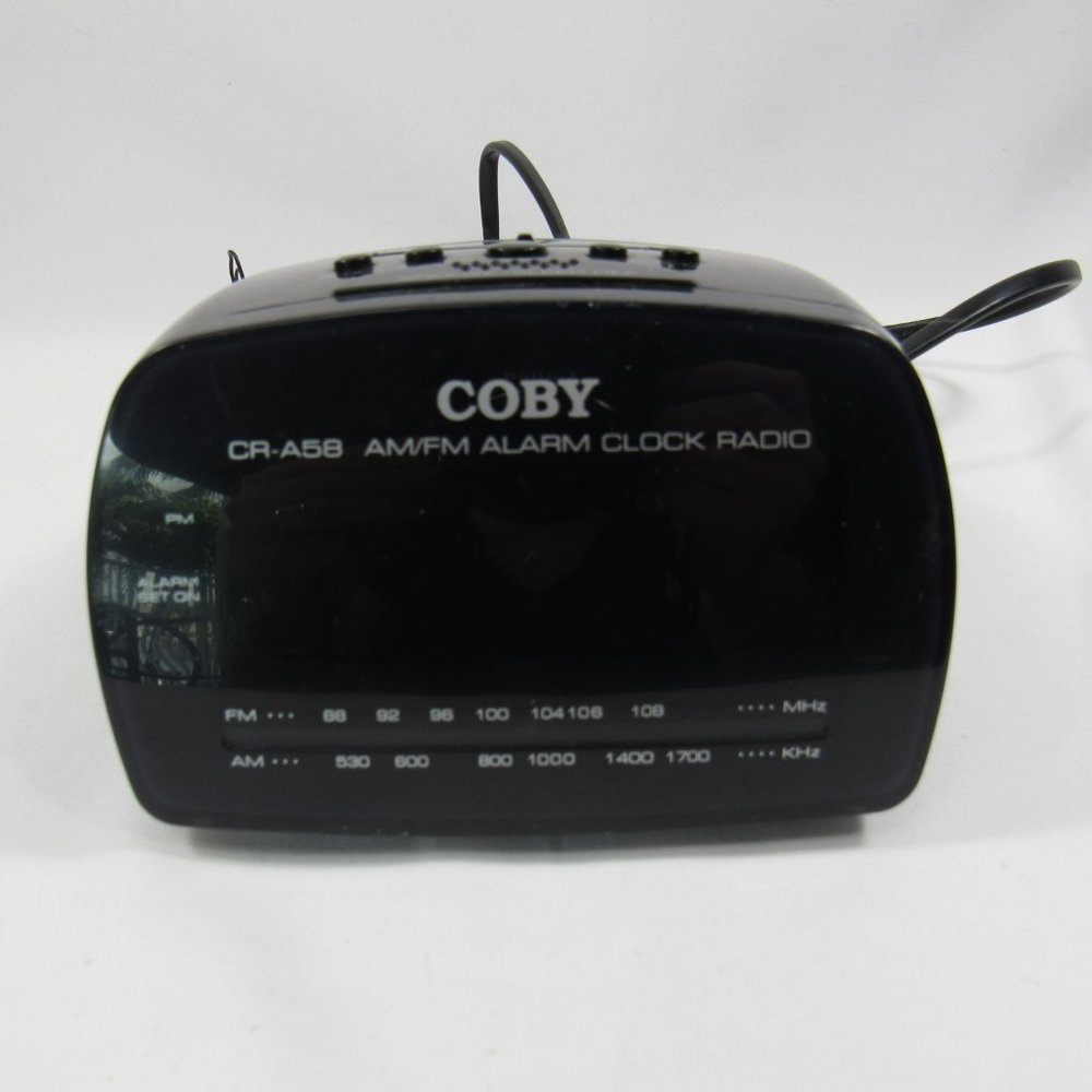 Coby AM/FM Digital Alarm Clock Radio CR-A58